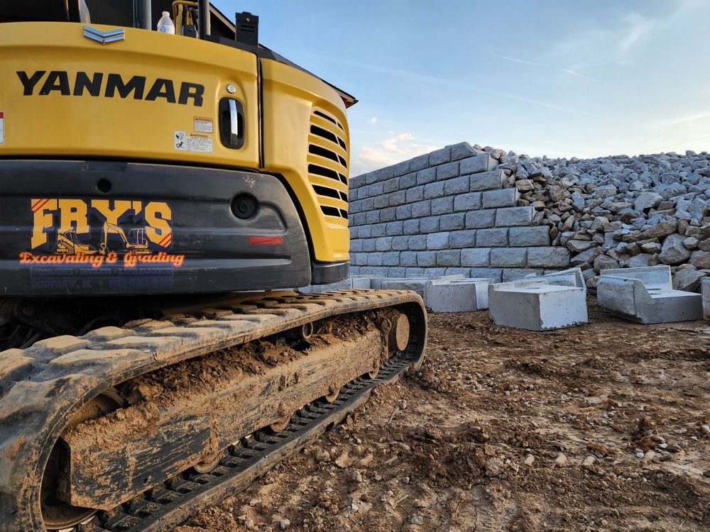 Fry's Excavating trackhoe