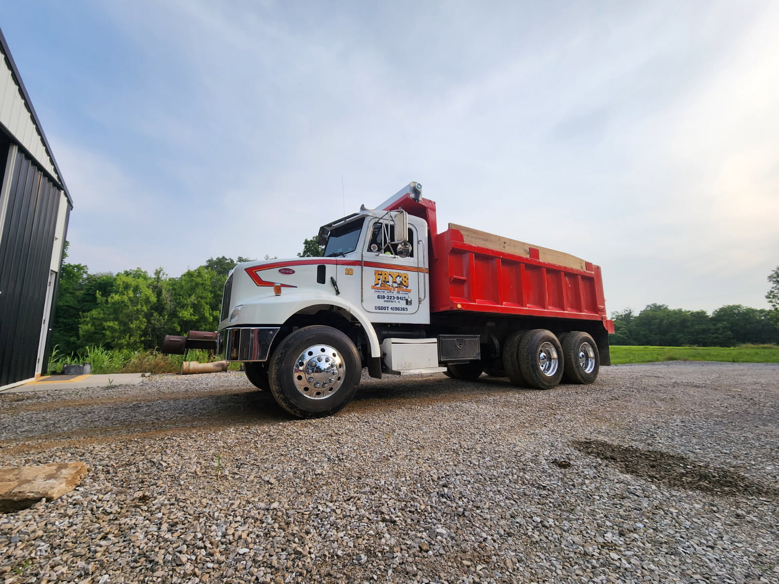 Fry's Excavating compact excavator for precision digging